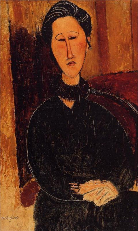 Anna (Hanka) Zabrowska - Amedeo Modigliani Paintings